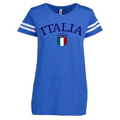 Vintage Italia Soccer Gift Enza Ladies Jersey Football T-Shirt