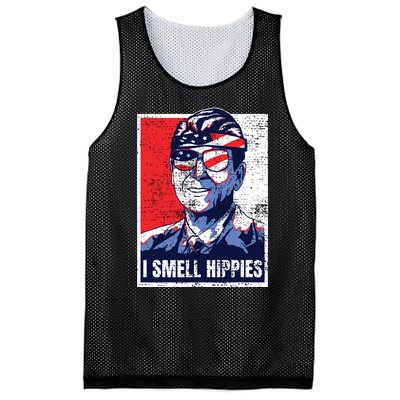 Vintage I Smell Hippies 4th Of July Merica Mesh Reversible Basketball Jersey Tank