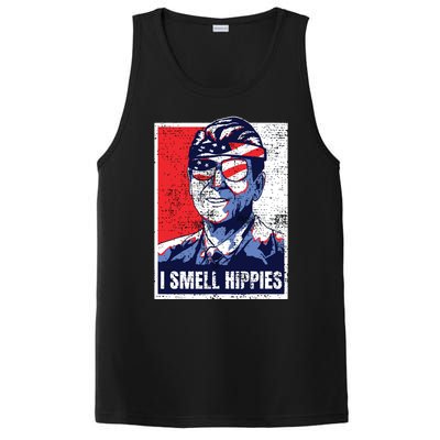 Vintage I Smell Hippies 4th Of July Merica PosiCharge Competitor Tank