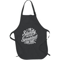 Vintage IM Silently Creating A Spreadsheet For That Funny Full-Length Apron With Pockets
