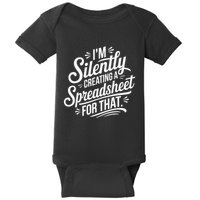 Vintage IM Silently Creating A Spreadsheet For That Funny Baby Bodysuit