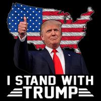 Vintage I Stand With Trump Pro Trump Supporter Womens Tank Top