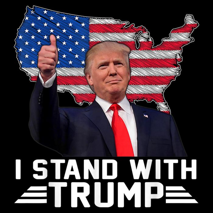 Vintage I Stand With Trump Pro Trump Supporter Womens Tank Top