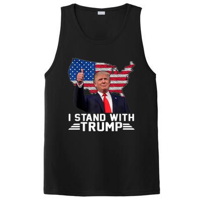 Vintage I Stand With Trump Pro Trump Supporter PosiCharge Competitor Tank