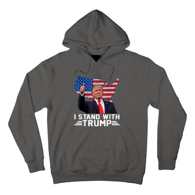 Vintage I Stand With Trump Pro Trump Supporter Hoodie