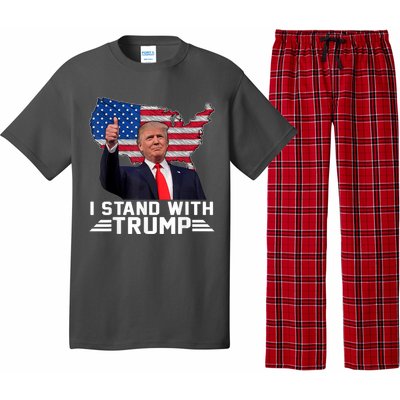 Vintage I Stand With Trump Pro Trump Supporter Pajama Set