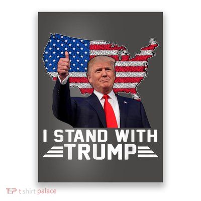 Vintage I Stand With Trump Pro Trump Supporter Poster