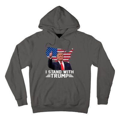 Vintage I Stand With Trump Pro Trump Supporter Tall Hoodie