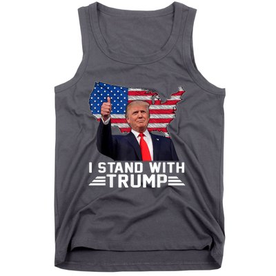 Vintage I Stand With Trump Pro Trump Supporter Tank Top