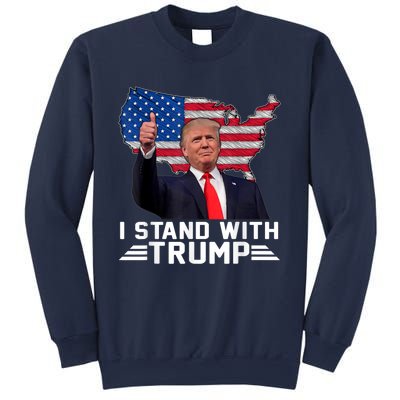 Vintage I Stand With Trump Pro Trump Supporter Sweatshirt