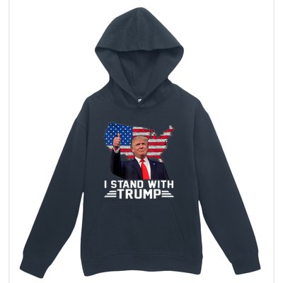 Vintage I Stand With Trump Pro Trump Supporter Urban Pullover Hoodie