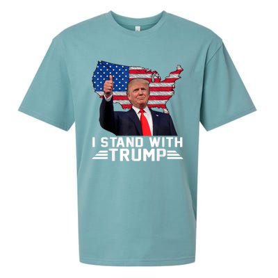 Vintage I Stand With Trump Pro Trump Supporter Sueded Cloud Jersey T-Shirt