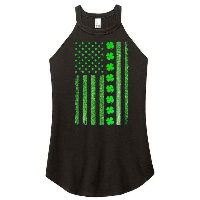 Vintage Irish S Hamrock Flag St Patrick's Day Women's Perfect Tri Rocker Tank