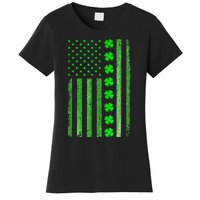 Vintage Irish S Hamrock Flag St Patrick's Day Women's T-Shirt