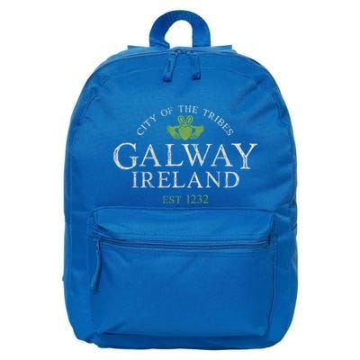 Vintage Irish Souvenir Funny Gift: Claddagh Galway Ireland Gift 16 in Basic Backpack