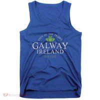 Vintage Irish Souvenir Funny Gift: Claddagh Galway Ireland Gift Tank Top