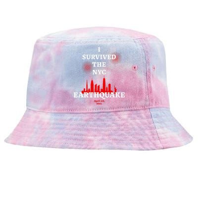 Viral I Survived The Nyc Earthquake Tie-Dyed Bucket Hat