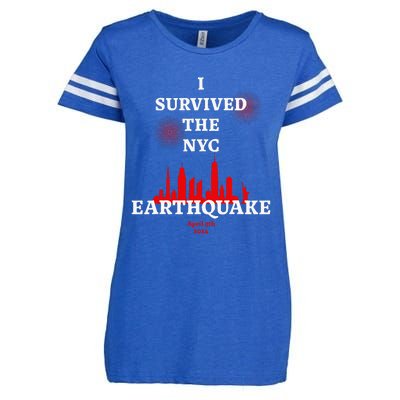 Viral I Survived The Nyc Earthquake Enza Ladies Jersey Football T-Shirt