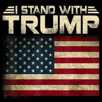 Vintage I Stand With Trump Pro Trump Flatbill Hat