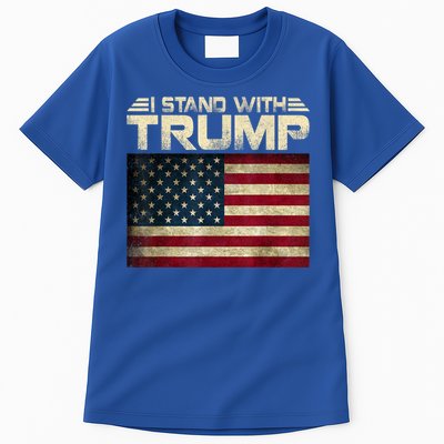 Vintage I Stand With Trump Pro Trump Tall T-Shirt