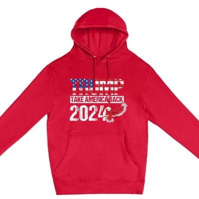 Vintage I Stand With Trump Pro Trump Supporter Premium Pullover Hoodie