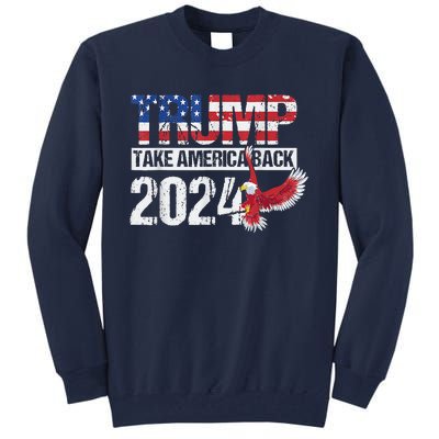 Vintage I Stand With Trump Pro Trump Supporter Tall Sweatshirt