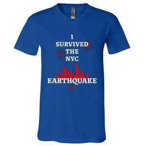 Viral I Survived The Nyc Earthquake V-Neck T-Shirt