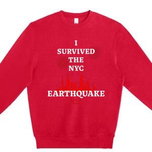 Viral I Survived The Nyc Earthquake Premium Crewneck Sweatshirt