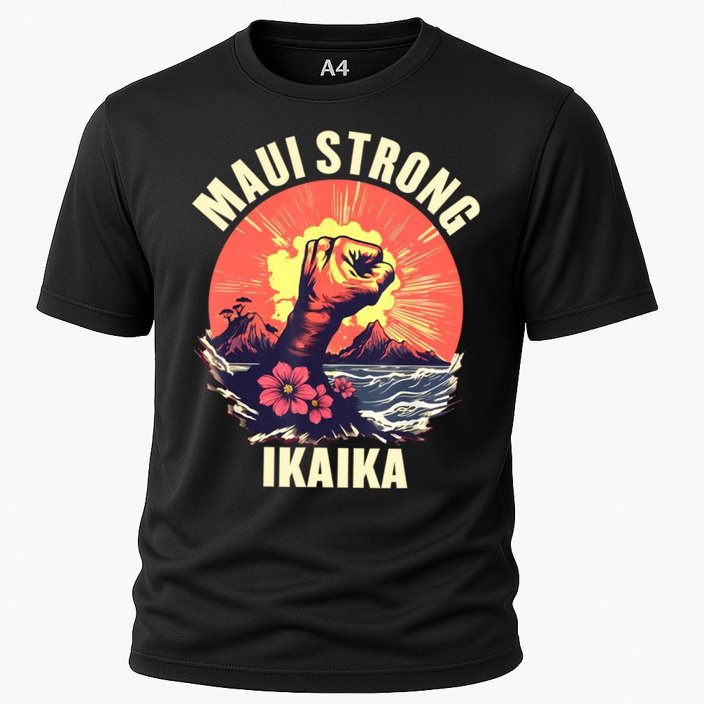 Vintage Ikaika Strong Maui Hawaii Island I Love Hawaii Cooling Performance Crew T-Shirt