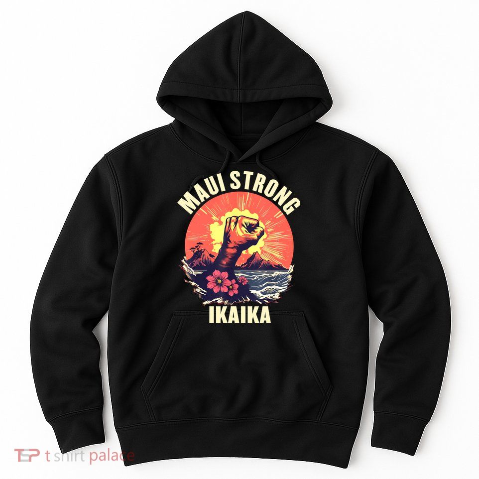 Vintage Ikaika Strong Maui Hawaii Island I Love Hawaii Hoodie
