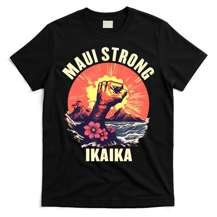Vintage Ikaika Strong Maui Hawaii Island I Love Hawaii T-Shirt