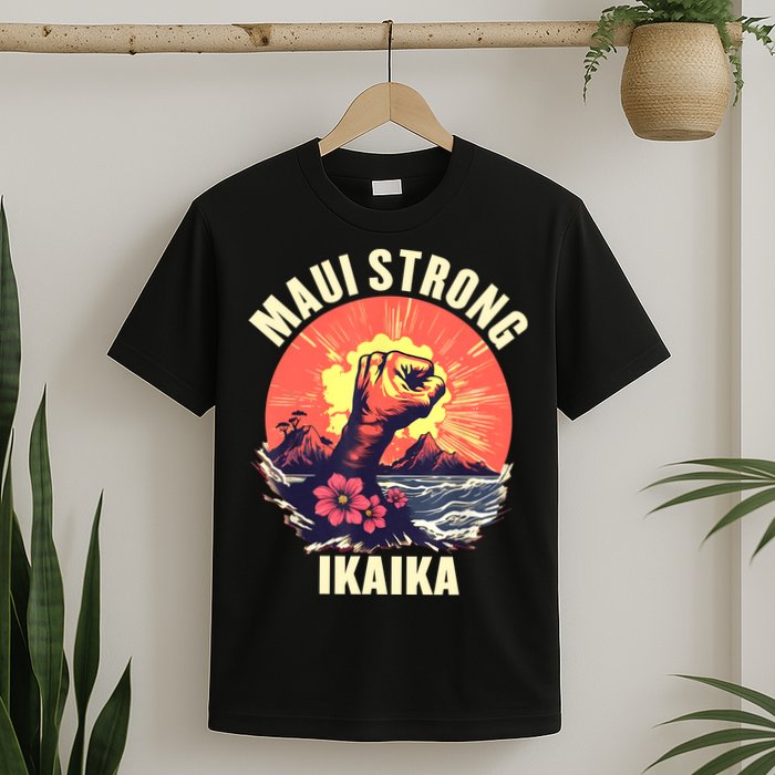 Vintage Ikaika Strong Maui Hawaii Island I Love Hawaii T-Shirt