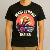 Vintage Ikaika Strong Maui Hawaii Island I Love Hawaii T-Shirt