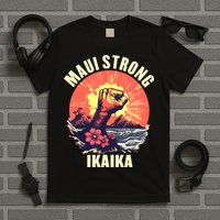 Vintage Ikaika Strong Maui Hawaii Island I Love Hawaii T-Shirt