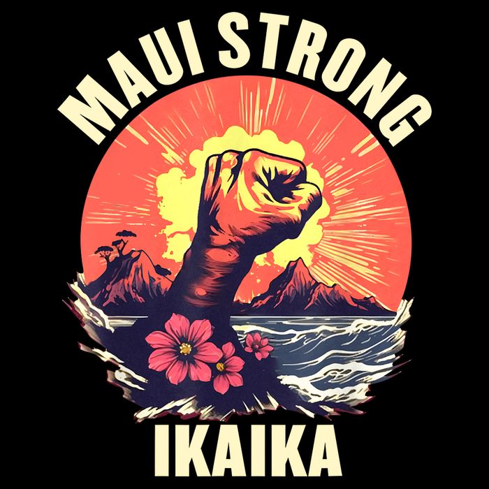 Vintage Ikaika Strong Maui Hawaii Island I Love Hawaii T-Shirt