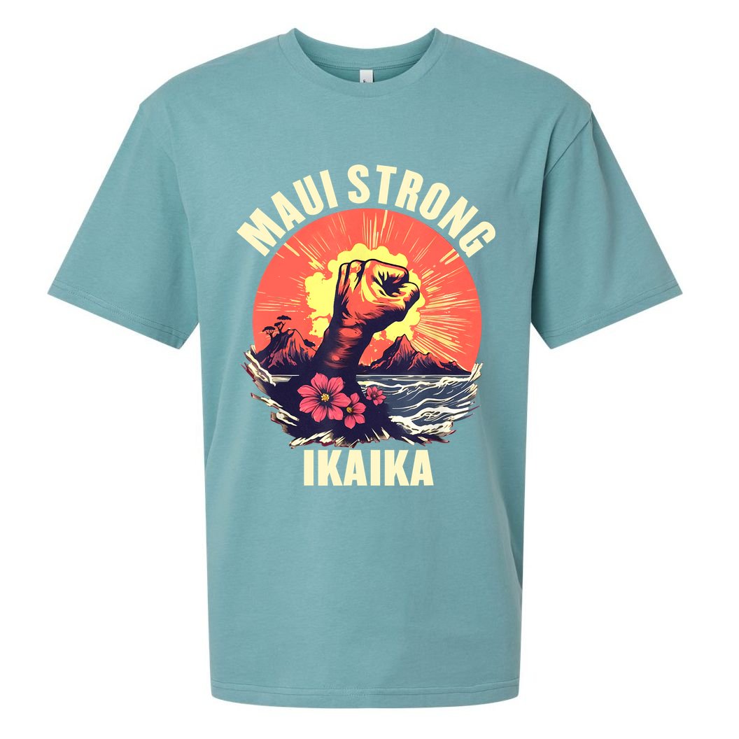 Vintage Ikaika Strong Maui Hawaii Island I Love Hawaii Sueded Cloud Jersey T-Shirt
