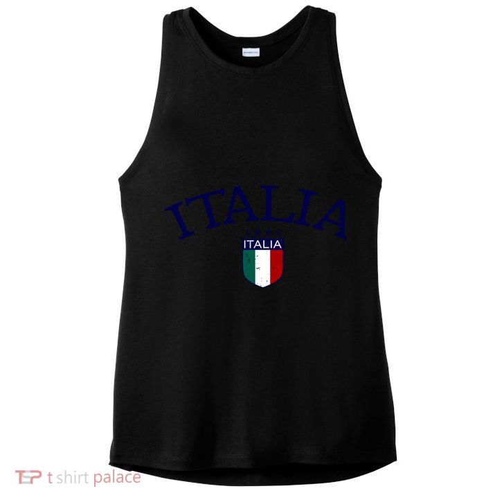 Vintage Italia Soccer Gift Ladies PosiCharge Tri-Blend Wicking Tank