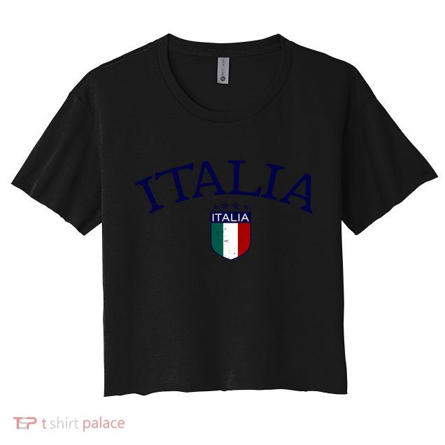 Vintage Italia Soccer Gift Crop Top