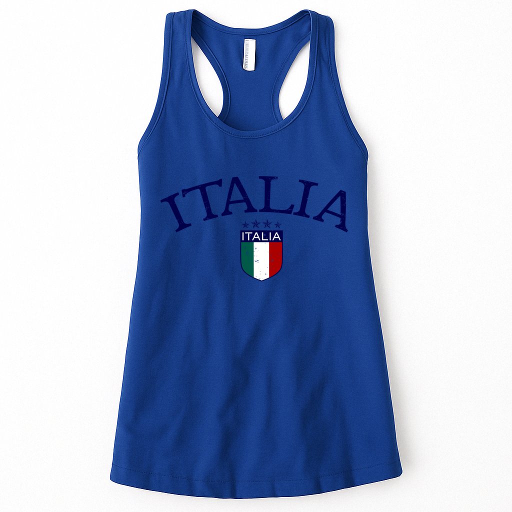 Vintage Italia Soccer Gift Womens Tank Top
