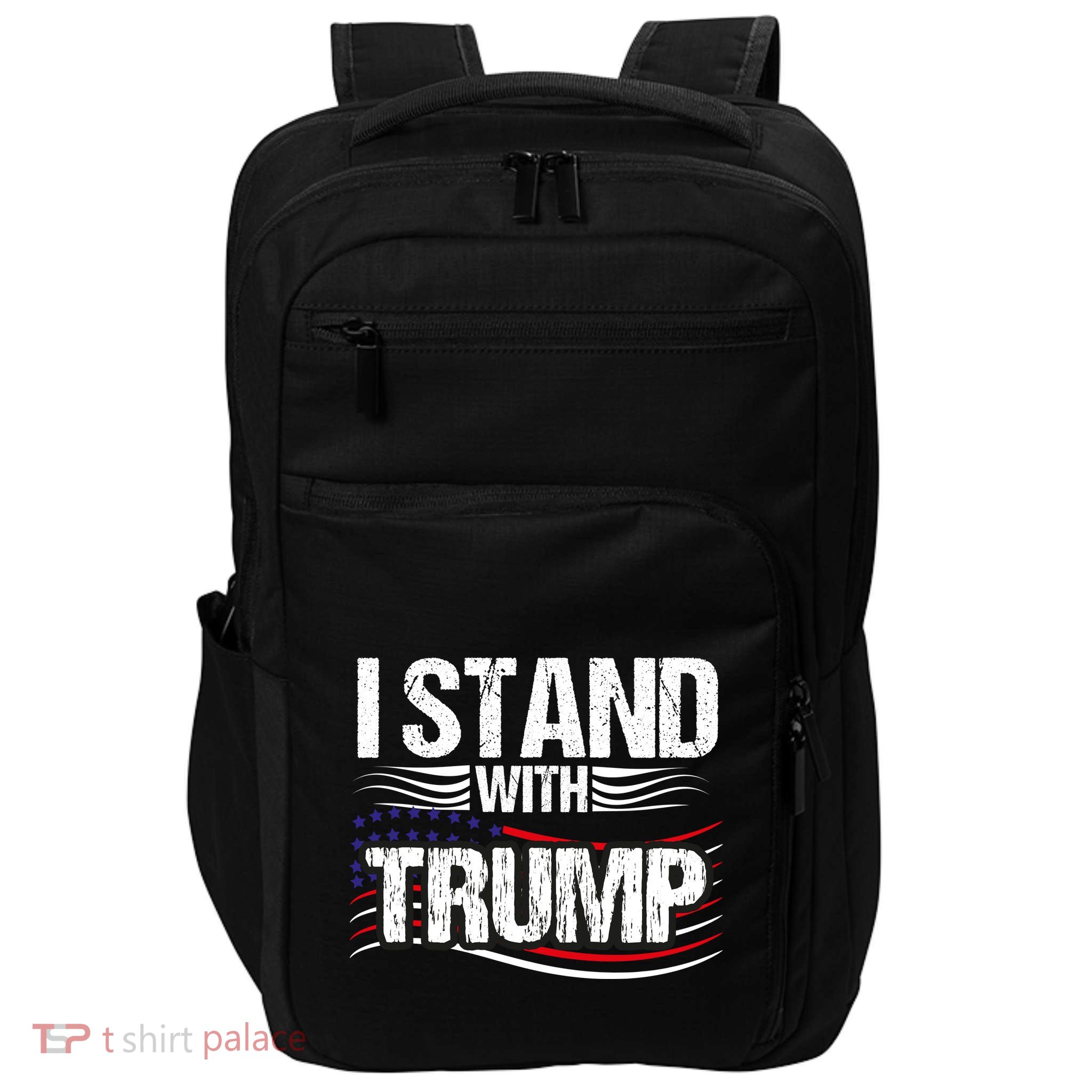 Vintage I Stand With Trump Pro Trump Supporter Impact Tech Backpack