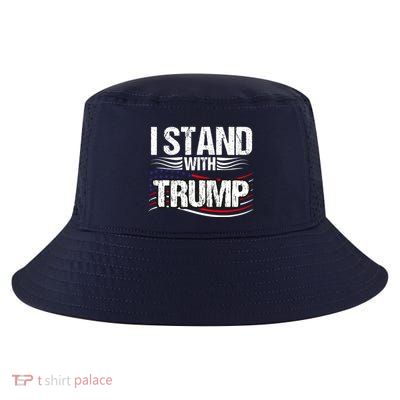 Vintage I Stand With Trump Pro Trump Supporter Cool Comfort Performance Bucket Hat