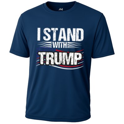 Vintage I Stand With Trump Pro Trump Supporter Performance Shirt