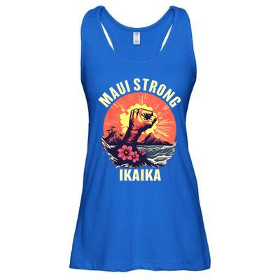 Vintage Ikaika Strong Maui Hawaii Island I Love Hawaii Ladies Essential Flowy Tank