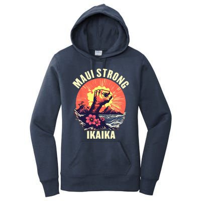 Vintage Ikaika Strong Maui Hawaii Island I Love Hawaii Women's Pullover Hoodie