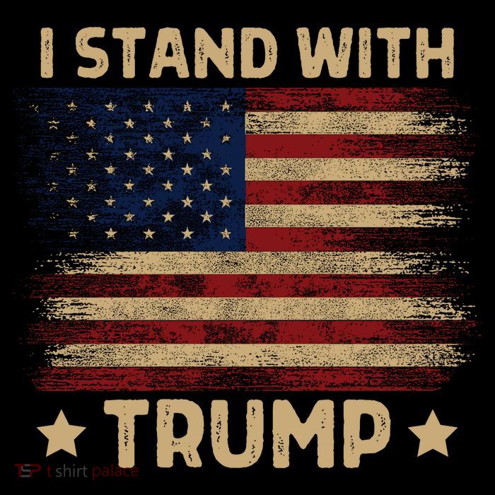 Vintage I Stand With Trump Pro Trump Supporter Men Women Tall T-Shirt