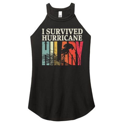 Vintage I Survived Hurricane Hilary Women’s Perfect Tri Rocker Tank