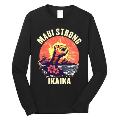 Vintage Ikaika Strong Maui Hawaii Island I Love Hawaii Long Sleeve Shirt