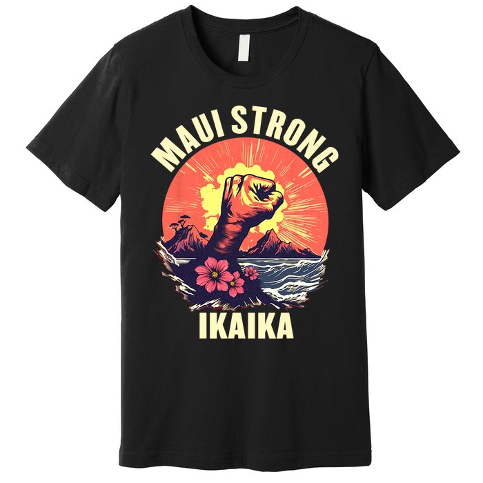 Vintage Ikaika Strong Maui Hawaii Island I Love Hawaii Premium T-Shirt