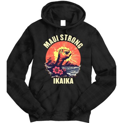 Vintage Ikaika Strong Maui Hawaii Island I Love Hawaii Tie Dye Hoodie