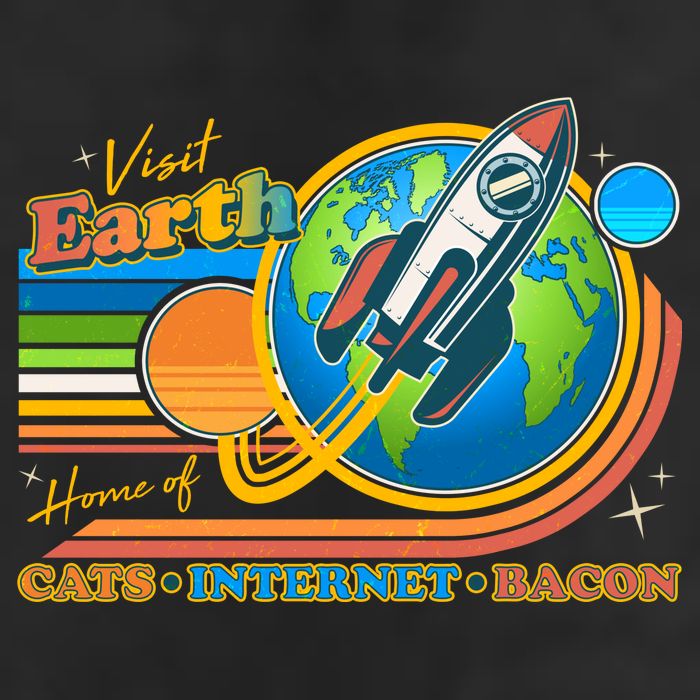 Visit Earth Home Of Cats Internet Bacon Adult Drive Performance Visor